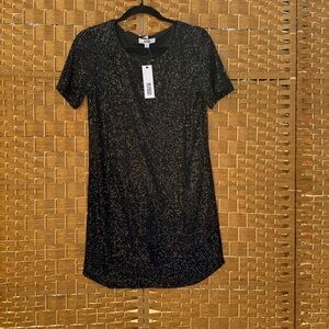Steve Madden BB Dakota Black Sequenced Dress Women’s Small NWT